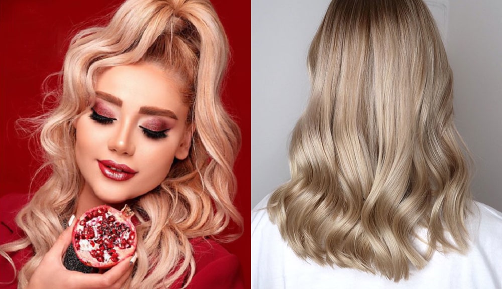 استفاده از رنگ موی طلایی برای شب یلدا