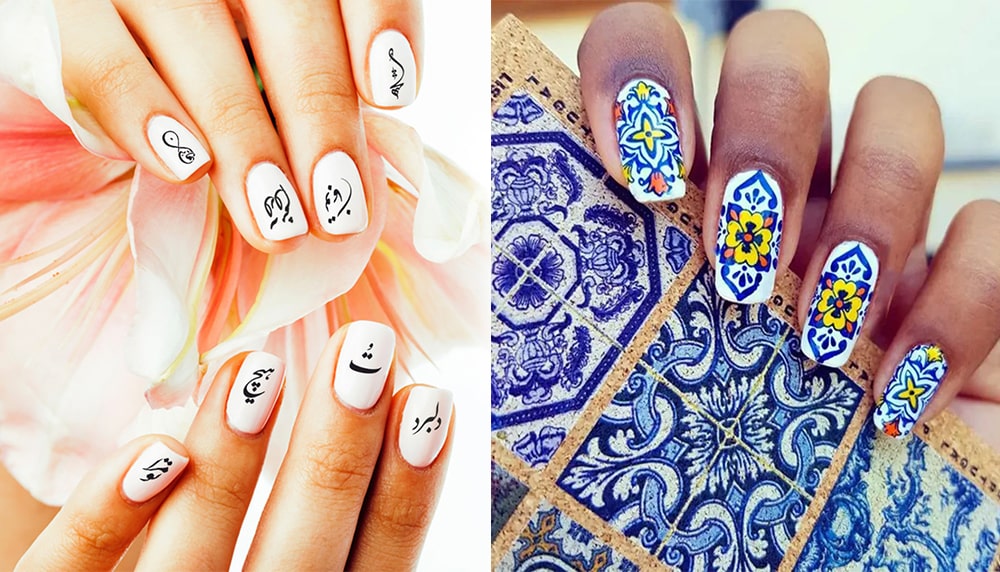 ایده ناخن یلدا به شکل المان‌های ایرانی