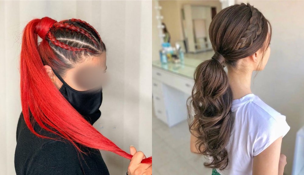 مدل موی دم اسبی برای شب یلدا