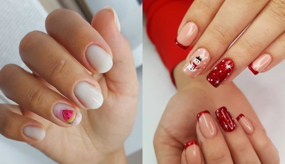 مدل ناخن شب یلدای دخترانه