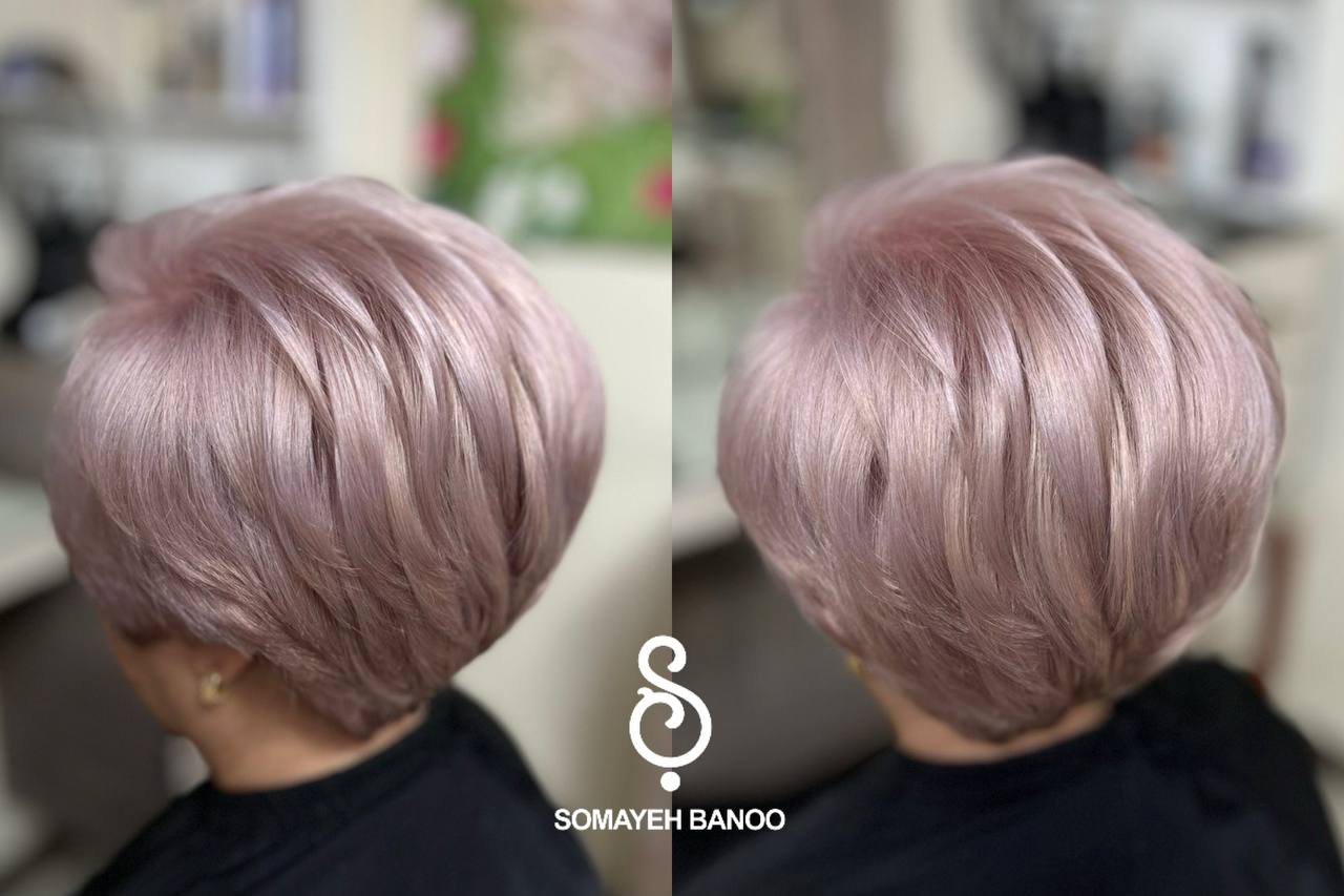 رنگ موی بلوند صورتی