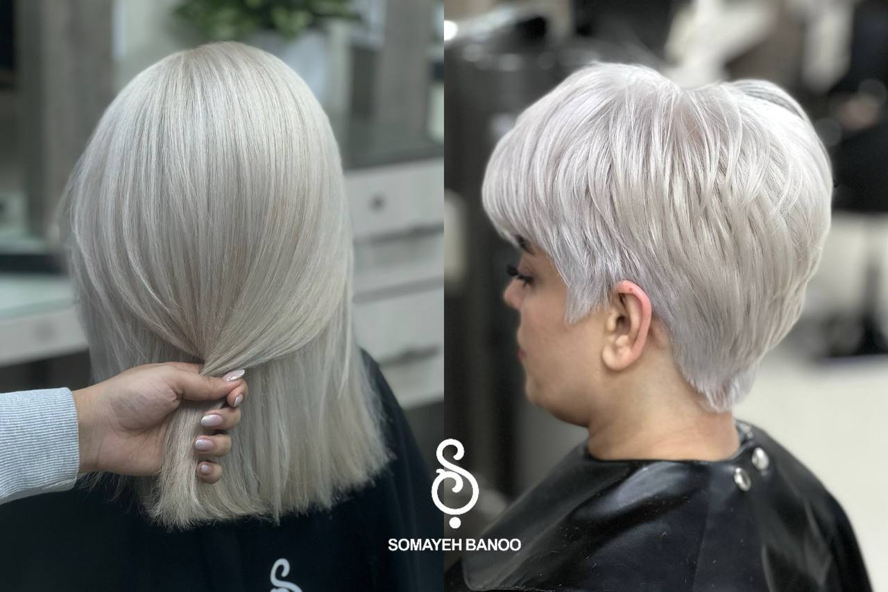 رنگ مو بلوند پلاتینی