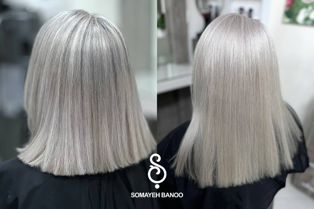 رنگ مو فانتزی یخی