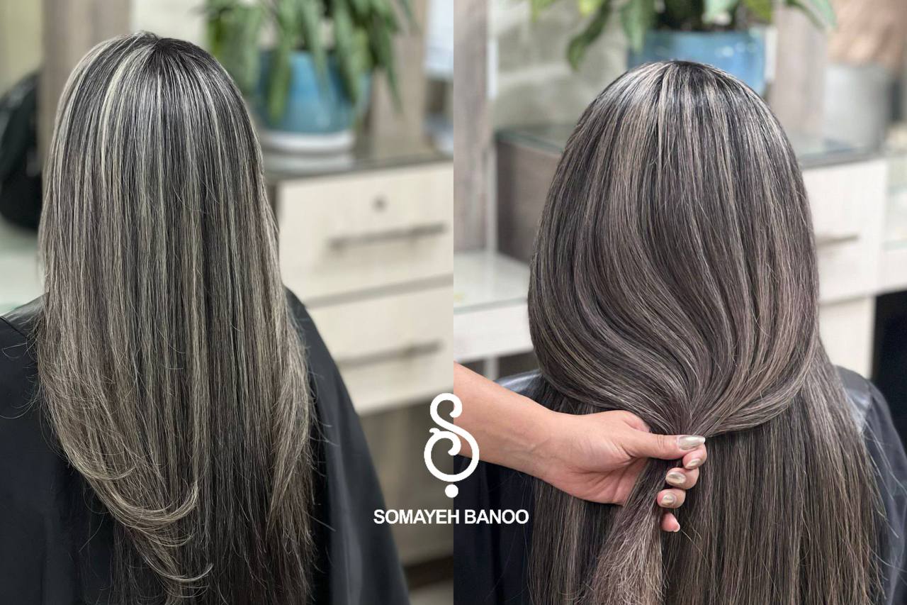 رنگ و مش آمبره دودی